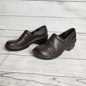 Women's Sz 9 Sonoma slip‎ on Daria Chocolate Brown Clogs/Mules